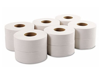 Toalettpapír közületi 2 rétegű, átmérő_ 19 cm, recy, 12 tekercs_karton, 60karton
