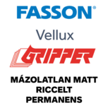 Mázolatlan, matt, riccelt, permanens
