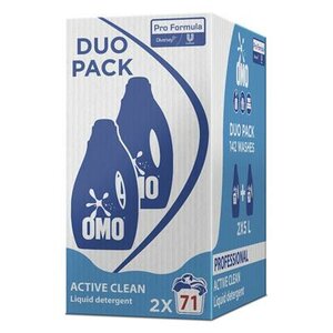 Omo Pro Formula Active Clean 5L - Folyékony flakonos mosószer környezetbarát csomagolásban