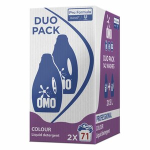 Omo Pro Formula Liquid Colour 5L - Folyékony, flakonos mosószer színes textilhez, környezetbarát csomagolásban