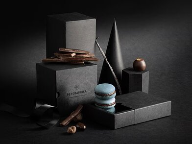 Premium packaging examples PERGRAPHICA Infinite Black_FSC certified