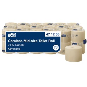 Tork Natúr belsőmag nélküli Mid-Size toalettpapír – 2 rétegű
